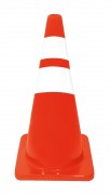 CONO BRILLOSO DE 45 CMS CON 2 REFLEJANTES